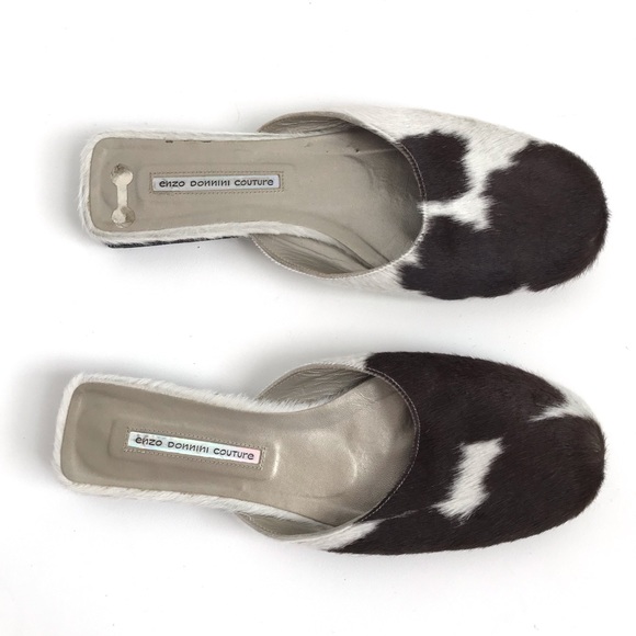 Enzo Donnini Couture Shoes - Enzo Donnini Couture Cowhide Mules